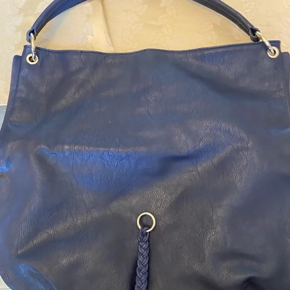Navy Blue Bag Hobo Style - Picture 2 of 6